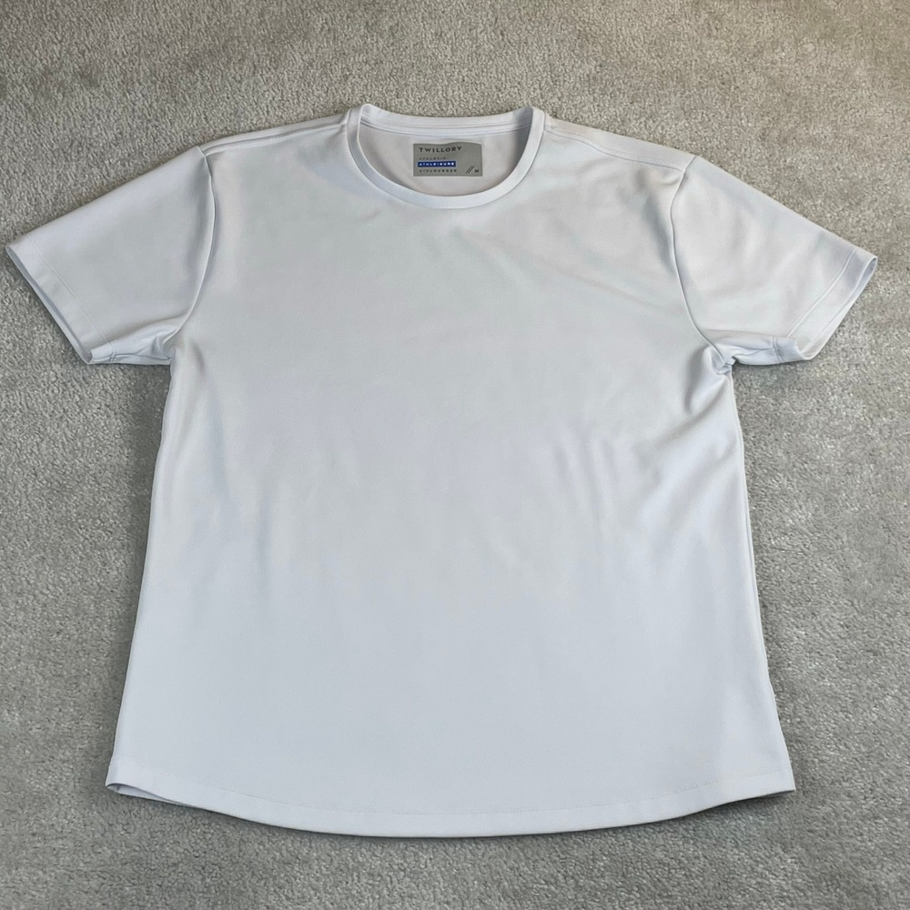 Twillory Athleisure Athlounger Mens White Performance T-Shirt Size M Baselayer